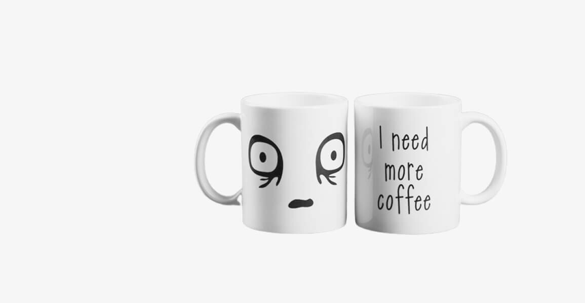 Kupa Bardak Üzerine Baskı